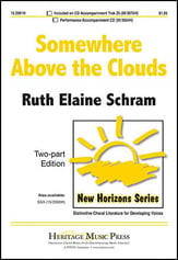 Somewhere Above the Clouds Two-Part choral sheet music cover
